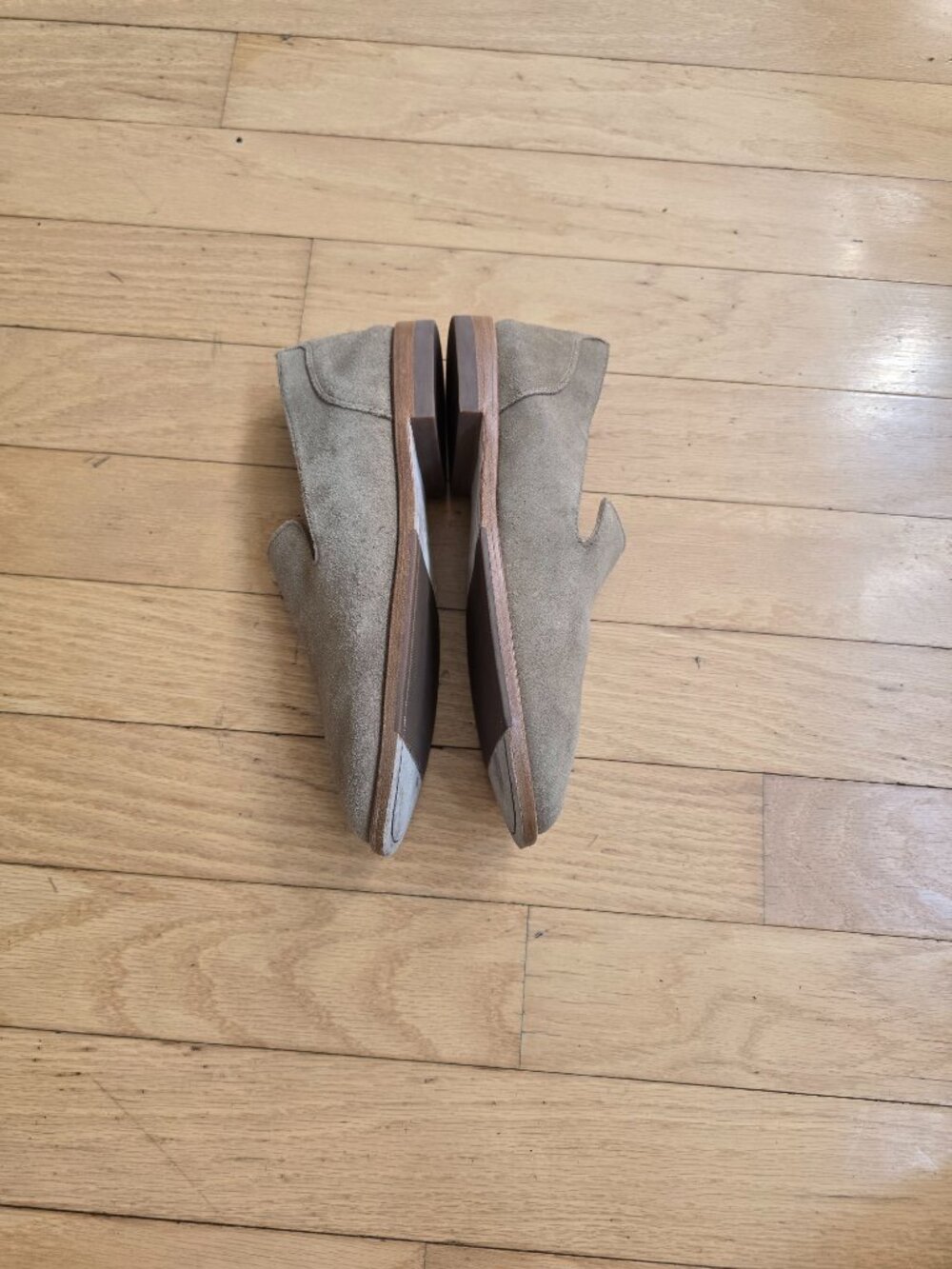 Tecovas | Venetian Taupe Suede Minimalist Quiet Luxury Loafers | Mens 7.5 - Picture 9 of 10